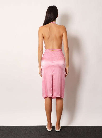 Gucci Silk Satin Midi Dress