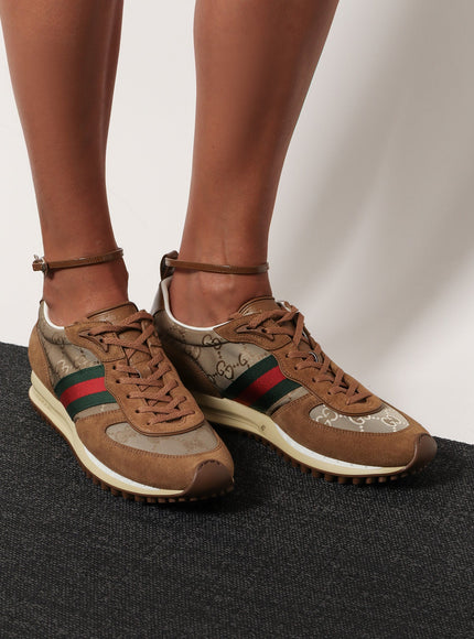 Gucci Re-Motion Suede Low-Top Sneakers