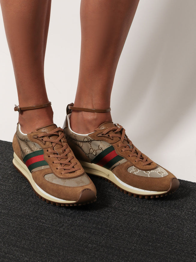 Gucci Re-Motion Suede Low-Top Sneakers