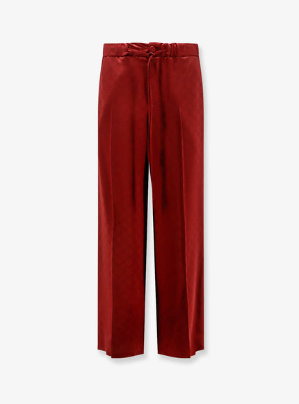 Gucci Gucci Rosso Ancora Viscose Blend Trousers Rosso Ancora Mix