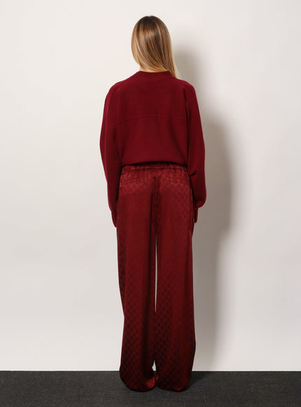 Gucci Gucci Rosso Ancora Viscose Blend Trousers