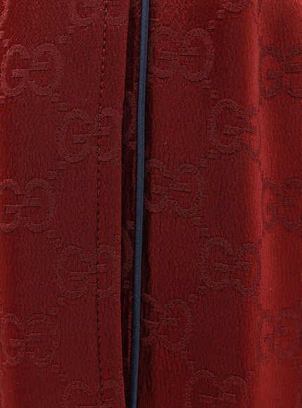 Gucci Gucci Rosso Ancora Viscose Blend Trousers