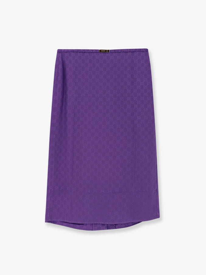 Gucci Gg Silk Shirt New Magic Purple