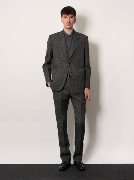 Gucci Gg Jacquard Silk Shirt