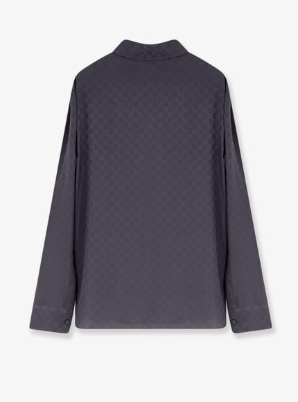 Gucci Gg Jacquard Silk Shirt