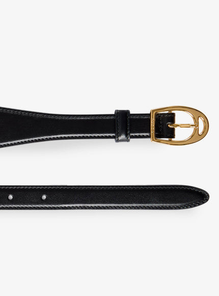 Gucci Leather Belt With Oversized Horsebit