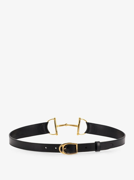 Gucci Leather Belt With Maxi Metal Horsebit