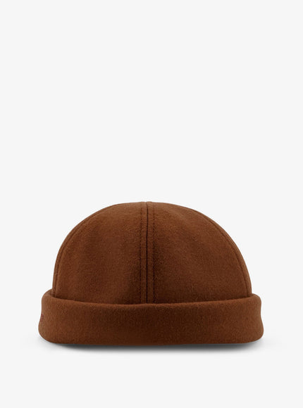 Gucci Wool Hat Brown Dark Green