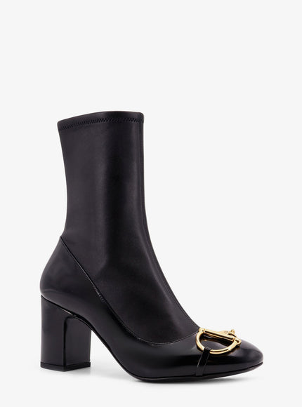 Gucci Leather Boots With Metal Horsebit