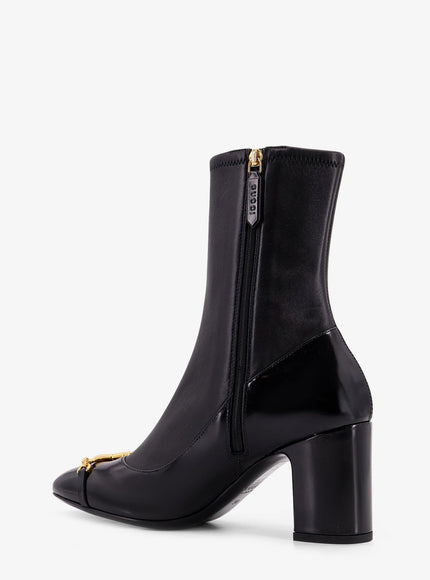 Gucci Leather Boots With Metal Horsebit