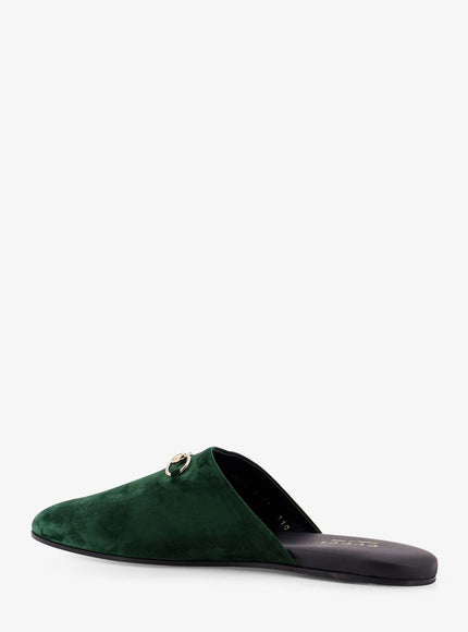 Gucci Suede Sabot With Horsebit