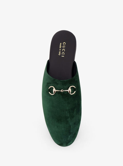 Gucci Suede Sabot With Horsebit