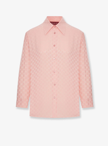 Gucci Gg Silk Shirt Fairy Blossom