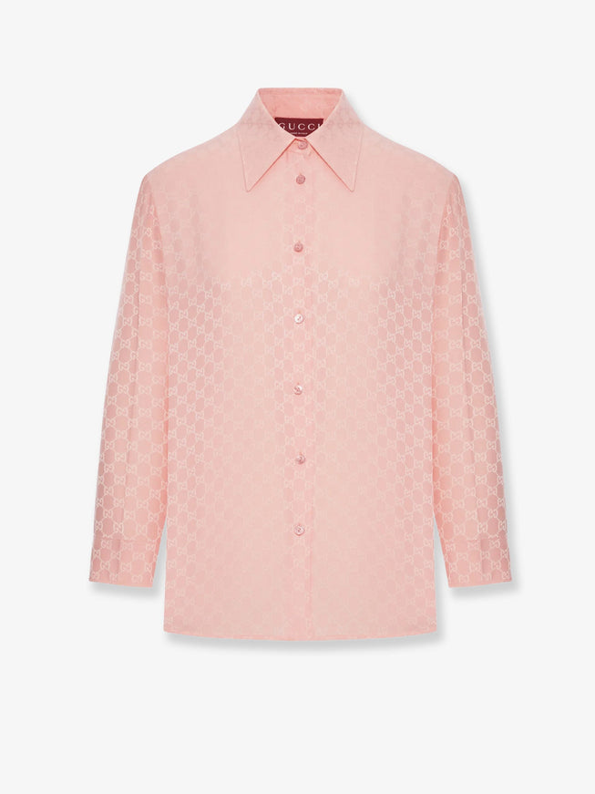 Gucci Gg Silk Shirt Fairy Blossom