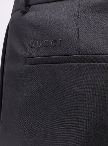 Gucci Trousers With Gucci Embroidery