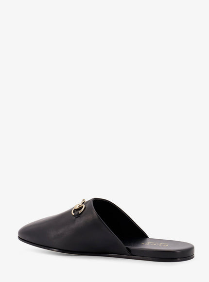 Gucci Suede Sabot With Horsebit Detail