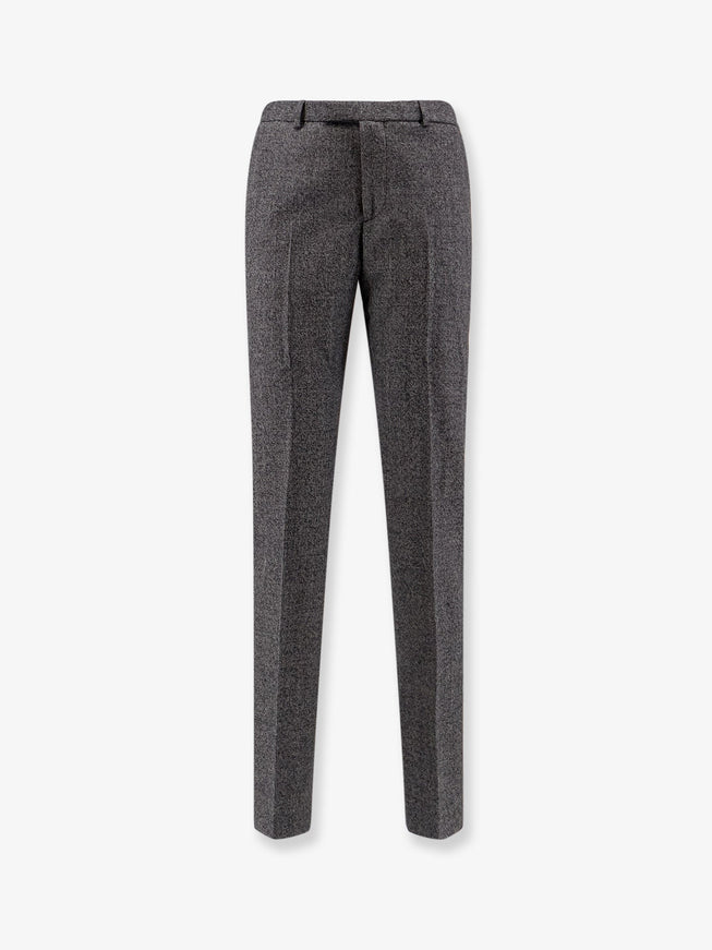 Gucci Mouliné Wool Trousers Black White