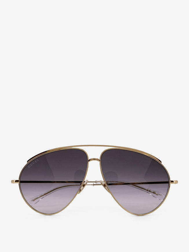 Gucci Metal Sunglasses Uni Gold-Gold-Grey