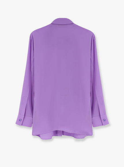 Gucci Silk Shirt With Gg Embroidery