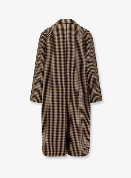 Hevo Baia Del Monaco Madras Wool Blend Coat