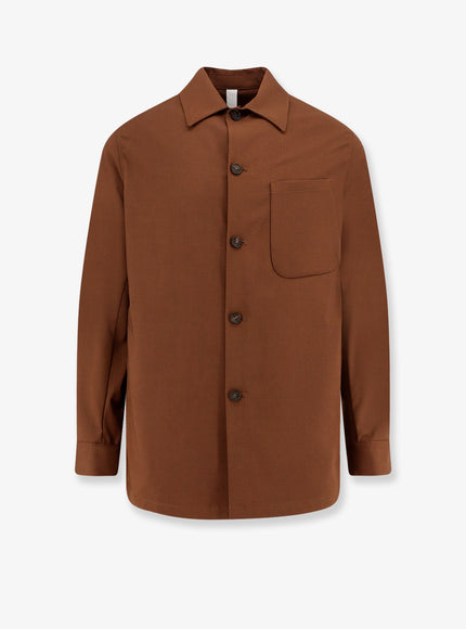 Hevo Bari Viscose Blend Shirt Brown