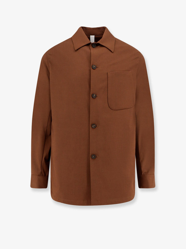 Hevo Bari Viscose Blend Shirt Brown