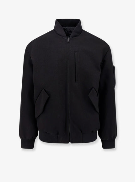 Hevo Castro Cotton Bomber Jacket Nero