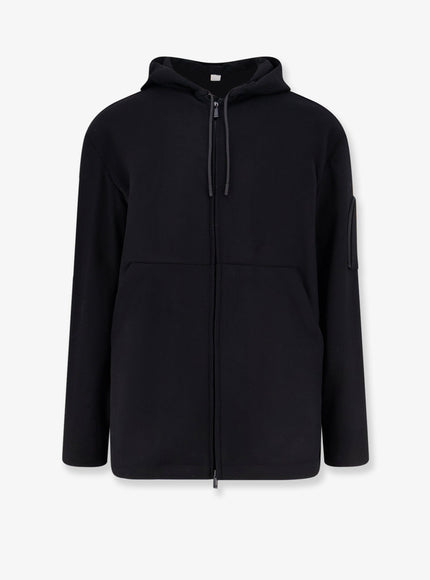 Hevo Grottaverde Virgin Wool Blend Coat Nero