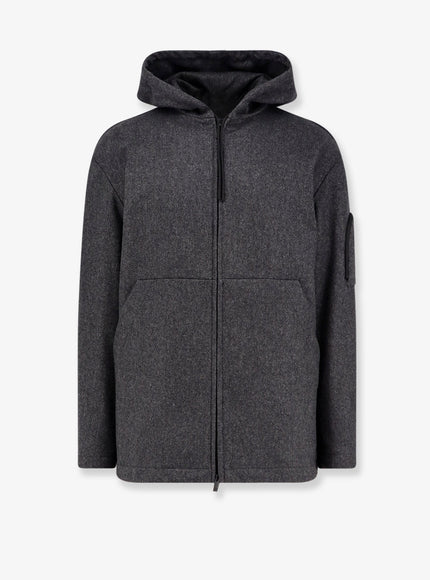 Hevo Grottaverde Virgin Wool Blend Coat Antracite