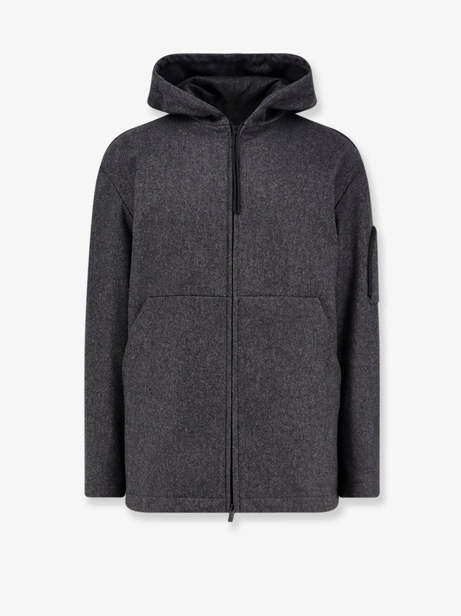 Hevo Grottaverde Virgin Wool Blend Coat Antracite