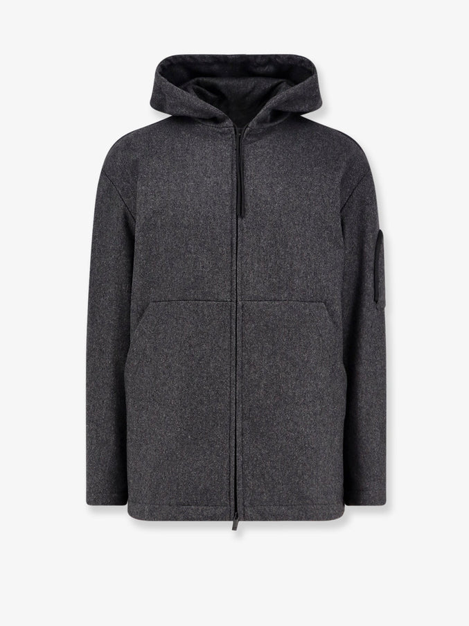 Hevo Grottaverde Virgin Wool Blend Coat Antracite