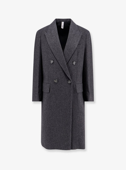 Hevo Martina Franca Wool Blend Coat Blu