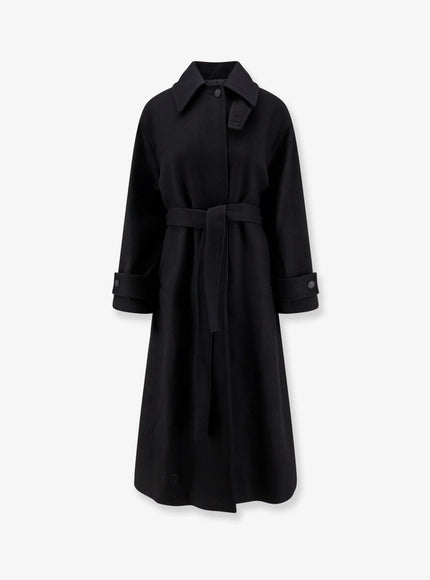 Hevo Moschella Wool Blend Coat Black