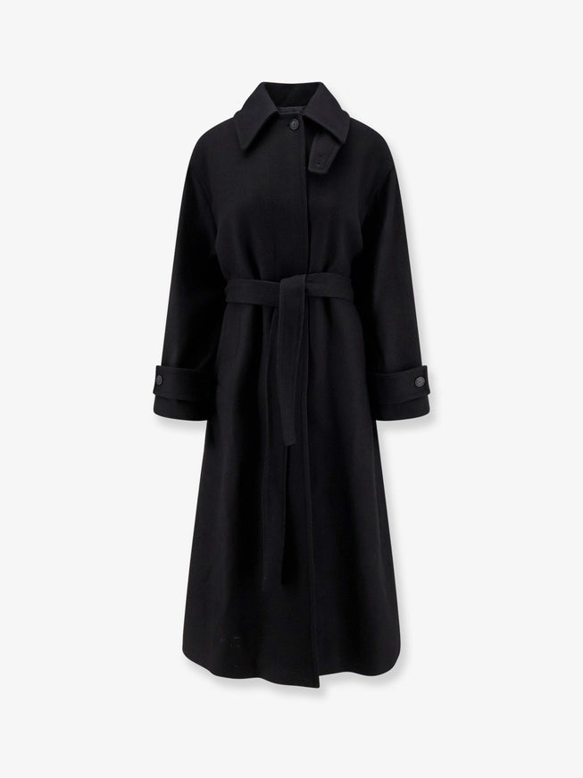 Hevo Moschella Wool Blend Coat Black