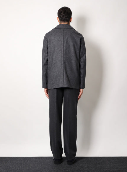 Hevo Double-Breasted Virgin Wool Blend Coat