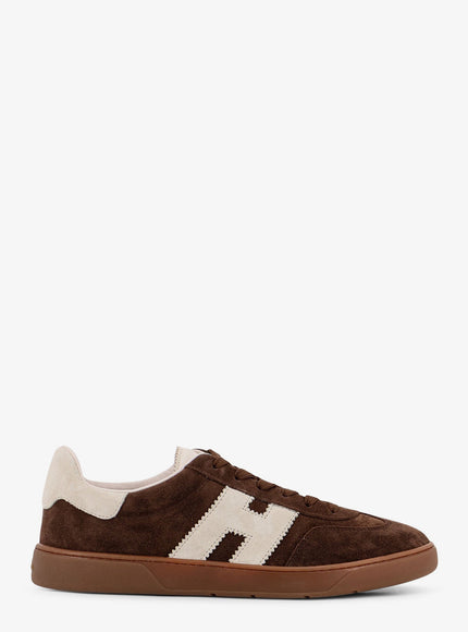 Hogan Hogan Cool Low-Top Suede Sneakers Brown White