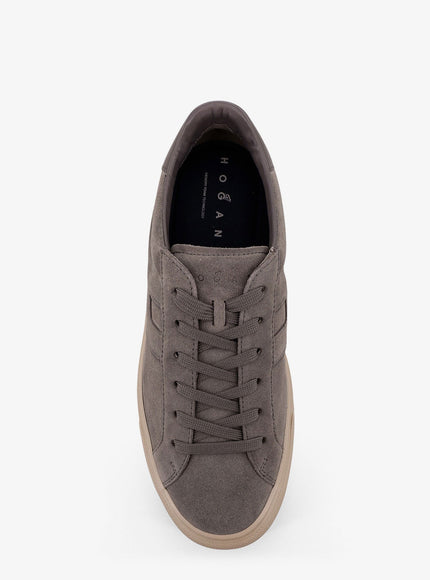 Hogan H691 Allacciato H Suede Low-Top Sneakers
