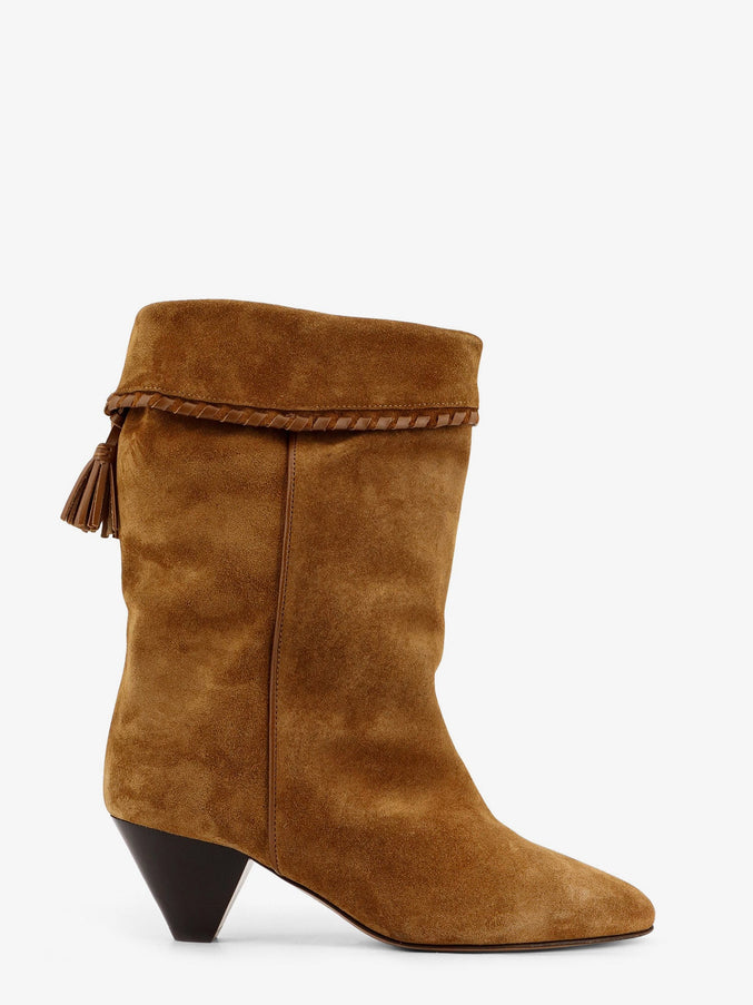Isabel Marant Dalby Suede Boots Cognac