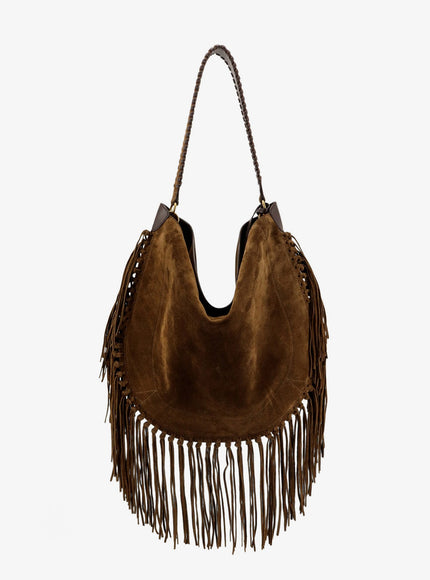 Isabel Marant Oskan Suede Tote Bag Uni Bronze