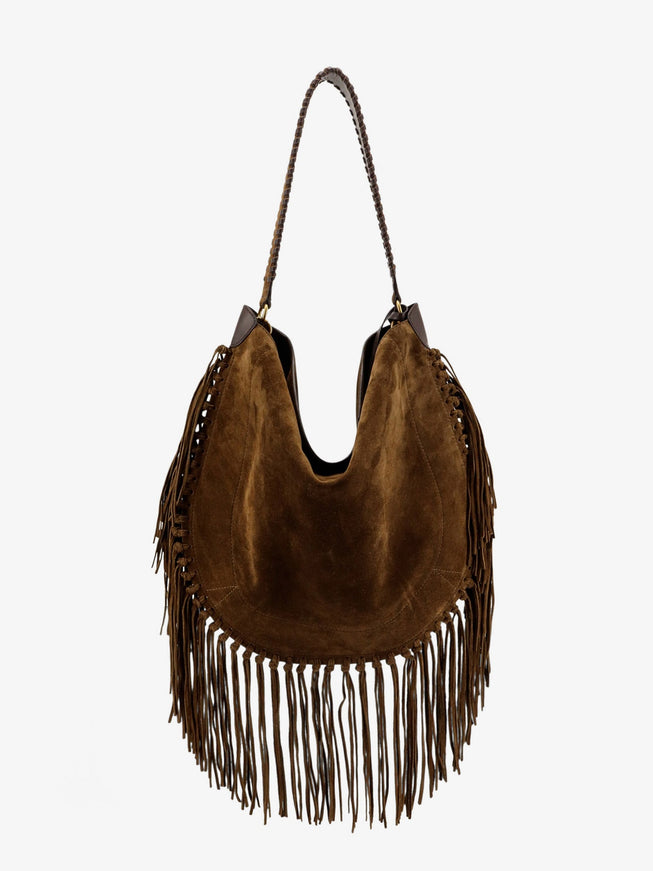 Isabel Marant Oskan Suede Tote Bag Uni Bronze