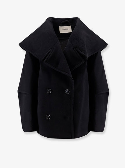 Ivy Oak Jetta Responsible Virgin Wool Peacoat Black