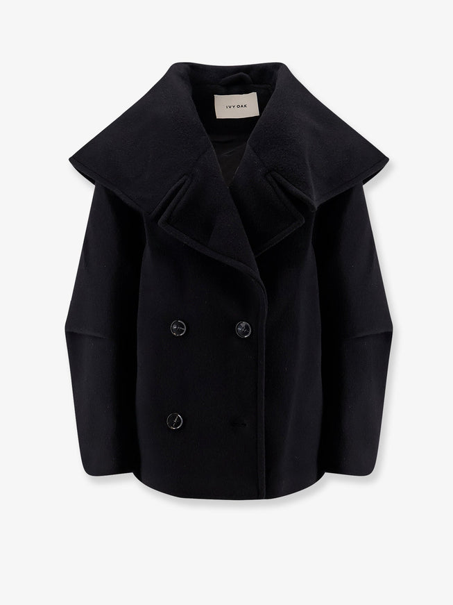 Ivy Oak Jetta Responsible Virgin Wool Peacoat Black