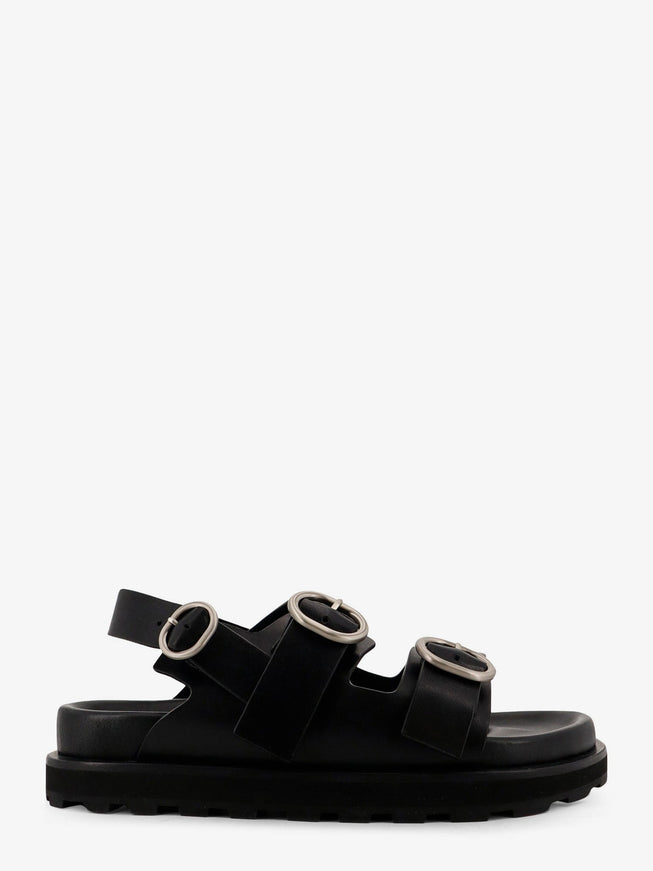 Jil Sander Leather Sandals Nero