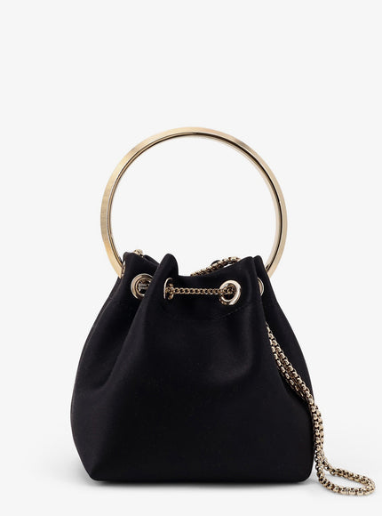 Jimmy Choo Bonbon Mirrored Fabric Bucket Bag