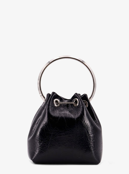 Jimmy Choo Bonbon Mirrored Fabric Bucket Bag
