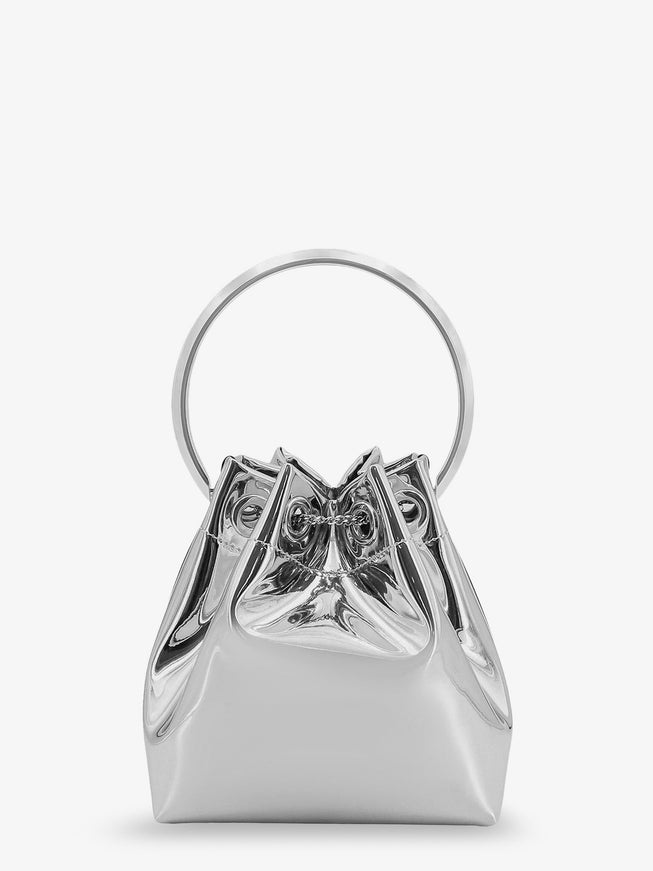 Jimmy Choo Bonbon Mirrored Fabric Bucket Bag