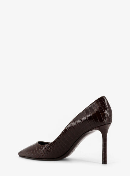 Jimmy Choo Romy 85 Leather Pumps With Croco Effect