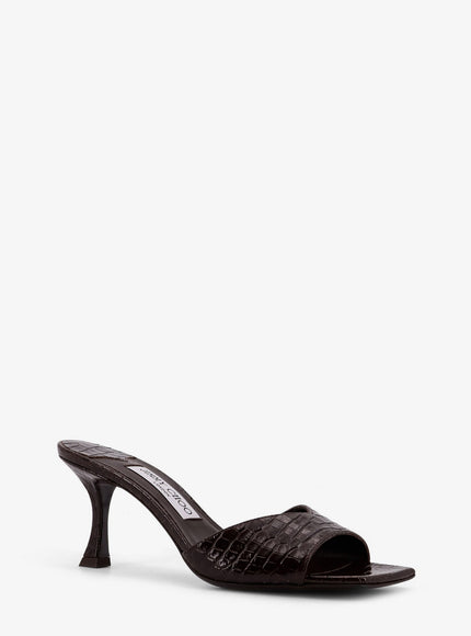 Jimmy Choo Skye Printed Leather Sandals