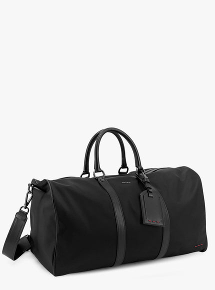 Kiton Ciro Paone Nylon Duffle Bag With Leather Inserts