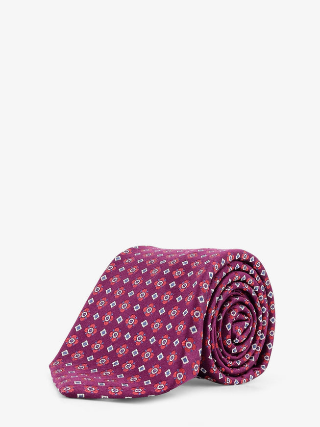 Kiton Ciro Paone Silk Tie Uni Antracite